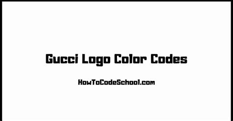 gucci colour code|Gucci color hex codes.